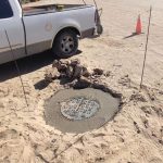 El equipo de Oomaps 24/7, continúa la labor de rehabilitar los pozos de visita.