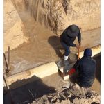 Obra de infraestructura hidráulica en la colonia San Rafael, Puerto Peñasco.